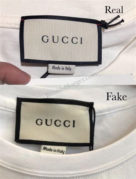 fake vs original gucci shirt|how to check Gucci t shirt.